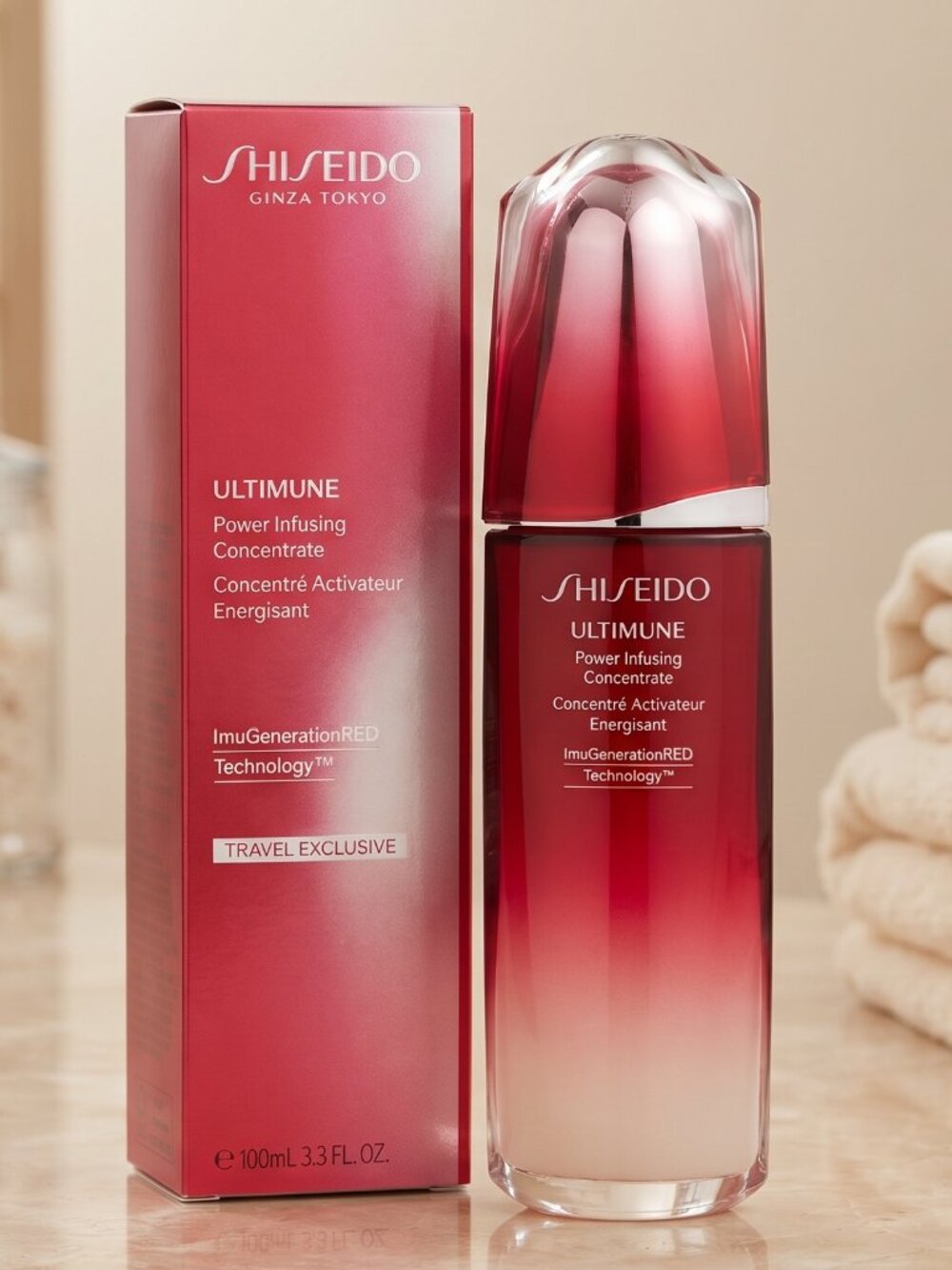 Shiseido Ultimune ImuGenerationRED Technology Face Serum 3.3oz / 100ml NEW